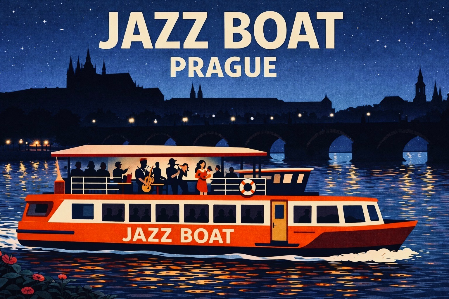Jazz Boat (večeře s živou jazzovou hudbou na lodi)